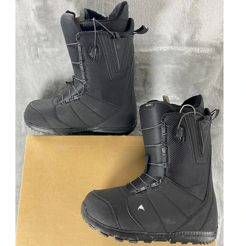 Burton Snowboard Boots Men 12 Black Moto Speedzone Lightweight 10436105001